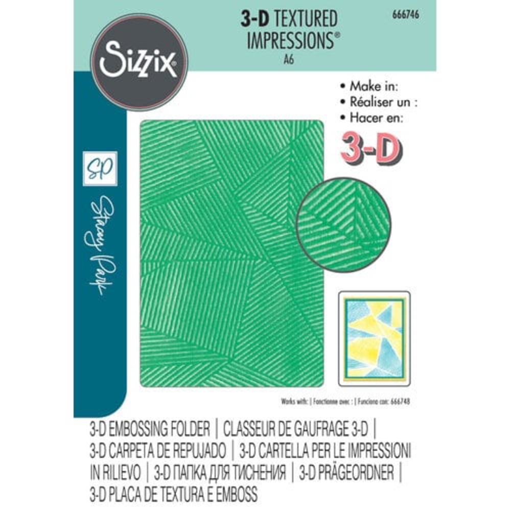 Sizzix 3D Textured Impressions by Stacey Park Cosmopolitan, Down the Line (666746) (DISCONTINUED) Sizzix 3D Textured Impressions by Stacey Park Cosmopolitan, Down the Line (666746) (DISCONTINUED)