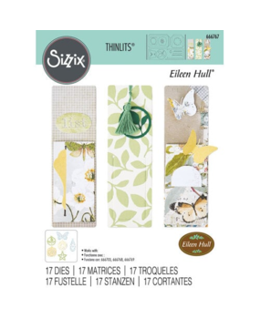 Sizzix Thinlits Die by Eileen Hull Bookmark, Pockets and Toppers (17pcs) (666767) Sizzix Thinlits Die by Eileen Hull Bookmark, Pockets and Toppers (17pcs) (666767)