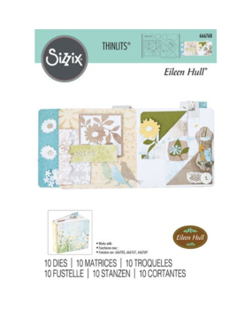 Sizzix Thinlits Die by Eileen Hull Floral Pocket and Paperclips (10pcs) (666768) Sizzix Thinlits Die by Eileen Hull Floral Pocket and Paperclips (10pcs) (666768)