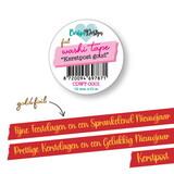 CarlijnDesign Washi tape Kerstpost goud (CDWT-0001)