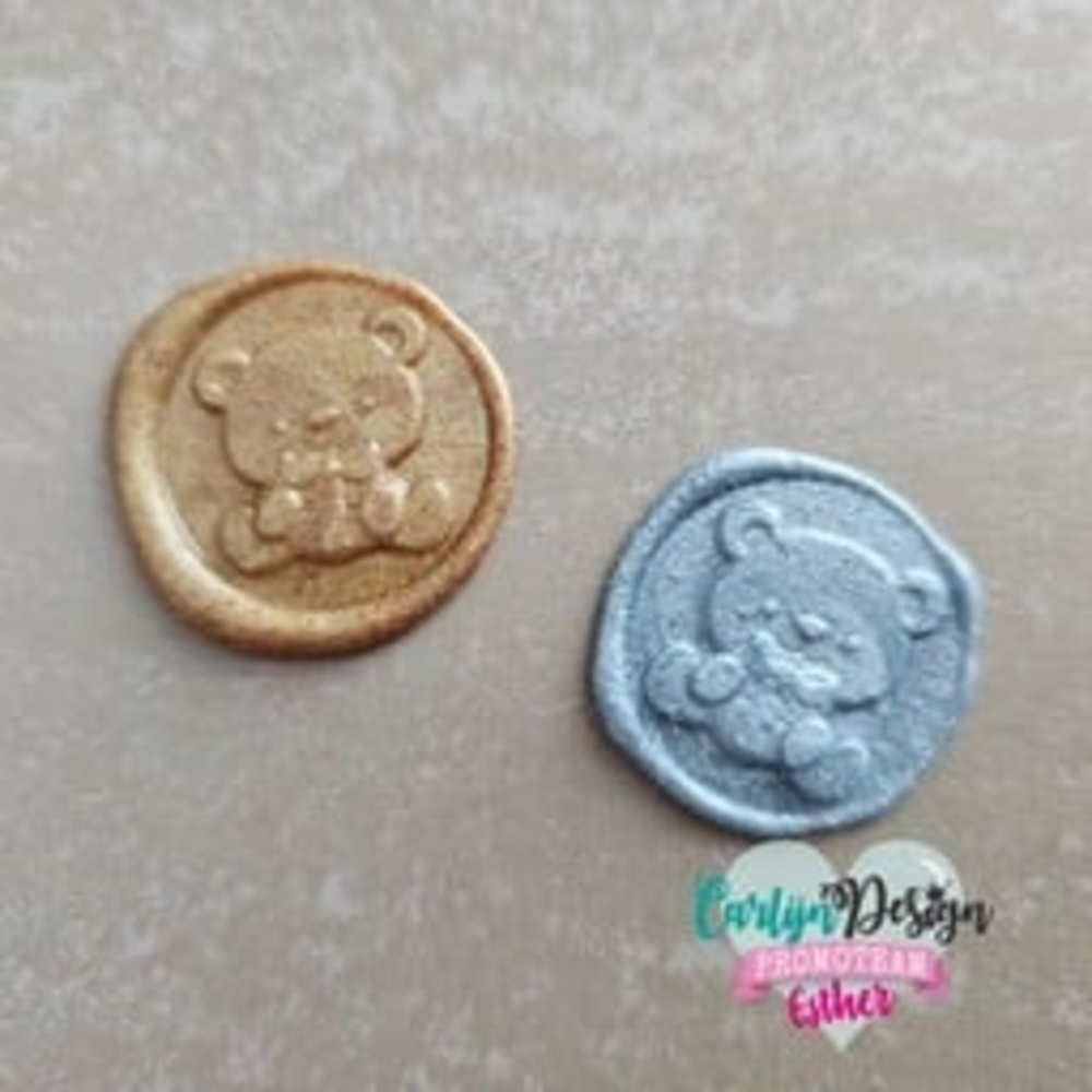 CarlijnDesign Waxzegel melts Custom Glitter Gold (CDWX-0084)