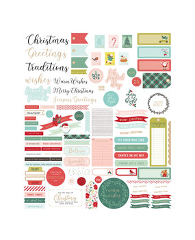 Spellbinders Oh Joyful Day Cardstock Diecut Ephemera Sentiments (168524)