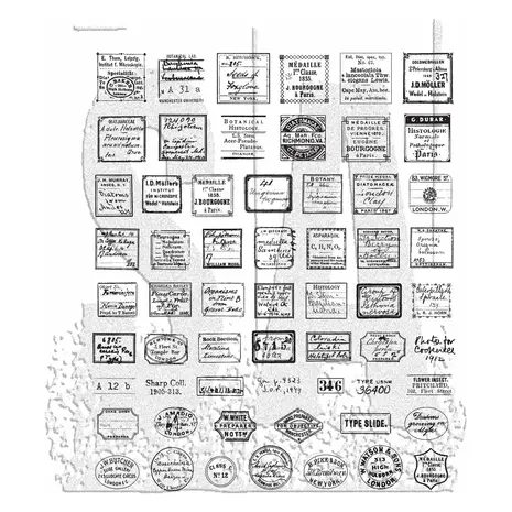 Stampers Anonymous Curator Tim Holtz Cling Stamps (CMS493)