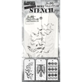 Stampers Anonymous Set #61 Tim Holtz Layering Mini Stencil (3pcs) (MST061)