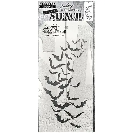 Stampers Anonymous Batty Tim Holtz Layering Stencil (THS184)
