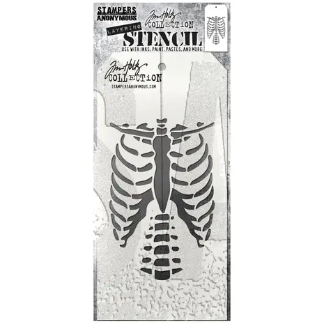 Stampers Anonymous Bones Tim Holtz Layering Stencil (THS185) Stampers Anonymous Bones Tim Holtz Layering Stencil (THS185)