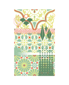 Sizzix Studio Clear Stamps w/Stencils by Vic Hollins Geometric (666760)