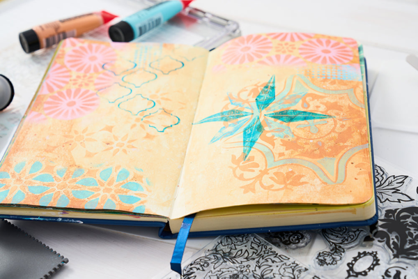 Sizzix Studio Clear Stamps w/Stencils by Vic Hollins Geometric (666760)