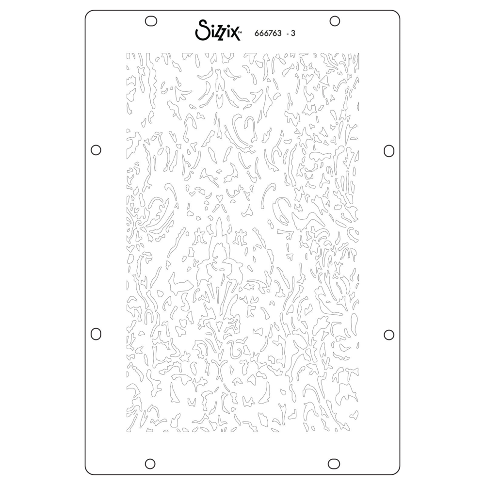 Sizzix Studio Clear Stamps w/Stencils by Vic Hollins Ornate (666763)