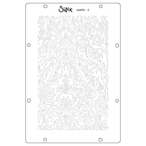 Sizzix Studio Clear Stamps w/Stencils by Vic Hollins Ornate (666763)