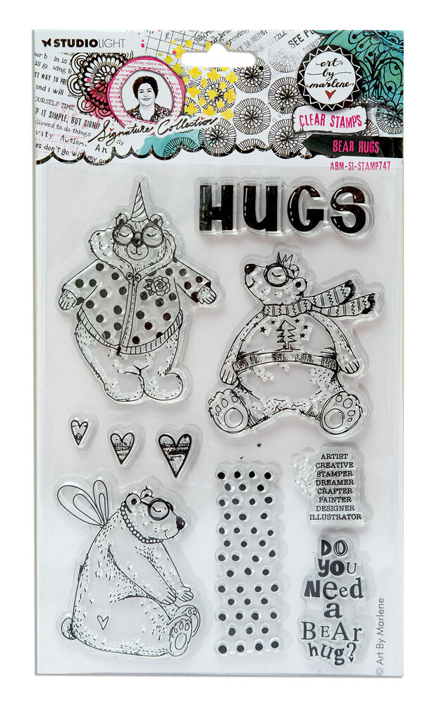 Art By Marlene Signature Collection Clear Stamp Bear Hugs (ABM-SI-STAMP747) (DISCONTINUED) Art By Marlene Signature Collection Clear Stamp Bear Hugs (ABM-SI-STAMP747) (DISCONTINUED)