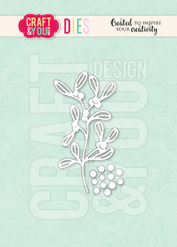 Craft & You Design Sprig of Mistletoe Dies (CYD-CW318) Craft & You Design Sprig of Mistletoe Dies (CYD-CW318)
