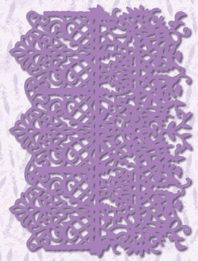 Dawn Bibby Provencal Elegant Lace Stencil (DB1061) (OUTLET)