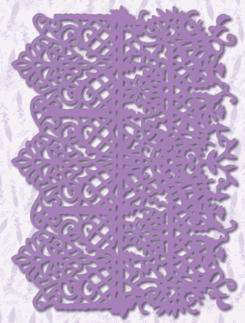 Dawn Bibby Provencal Elegant Lace Stencil (DB1061) (OUTLET)