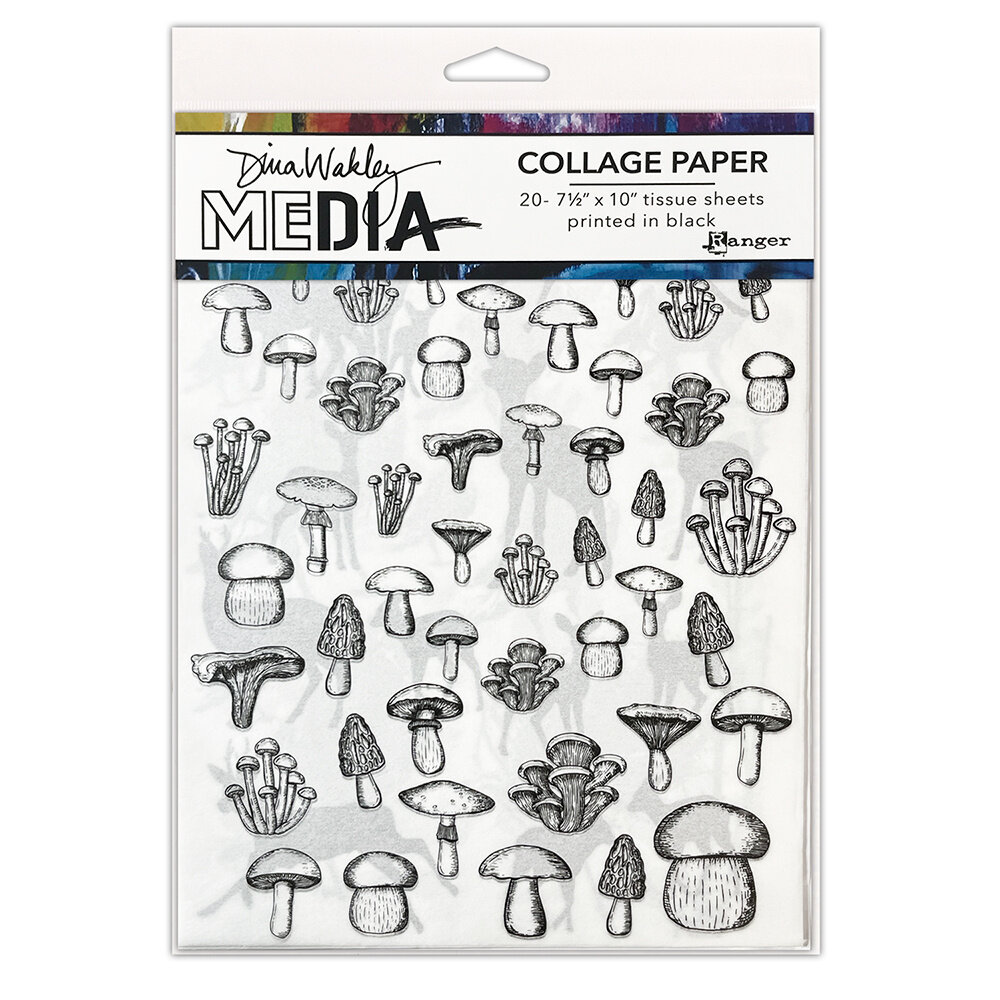 Ranger Dina Wakley MEdia Collage Paper The Forest (MDA85973)