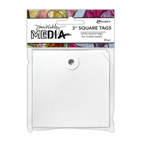 Ranger Dina Wakley MEdia Square Tags 3 Inch (20pcs) (MDA87632)