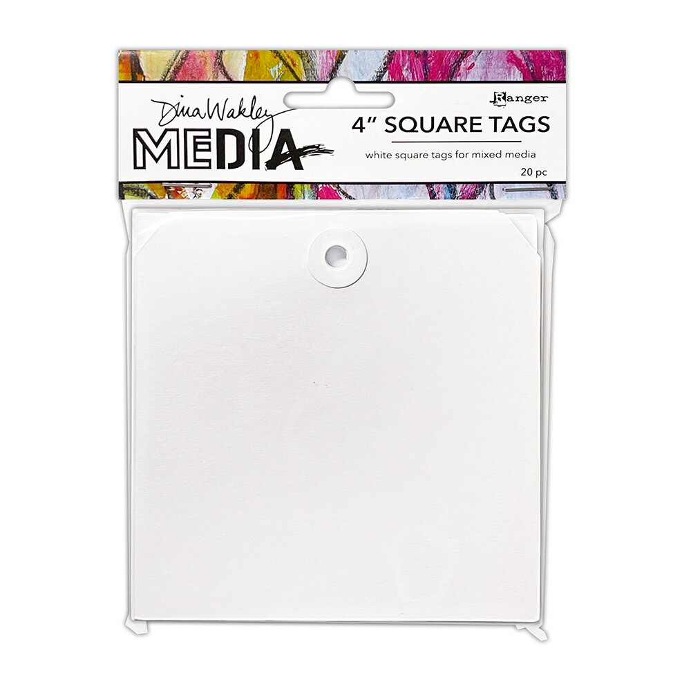 Ranger Dina Wakley MEdia Square Tags 4 Inch (20pcs) (MDA87649) Ranger Dina Wakley MEdia Square Tags 4 Inch (20pcs) (MDA87649)