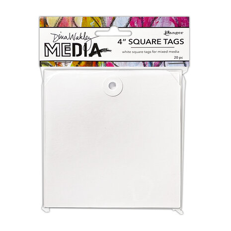 Ranger Dina Wakley MEdia Square Tags 4 Inch (20pcs) (MDA87649) Ranger Dina Wakley MEdia Square Tags 4 Inch (20pcs) (MDA87649)