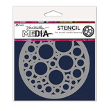 Ranger Dina Wakley MEdia Stencils Bubbles Coaster (MDS84921) (DISCONTINUED)