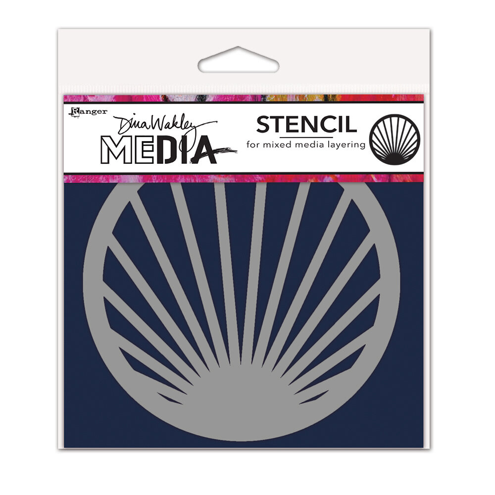Ranger Dina Wakley MEdia Stencils Burst Coaster (MDS84938) (DISCONTINUED) Ranger Dina Wakley MEdia Stencils Burst Coaster (MDS84938) (DISCONTINUED)