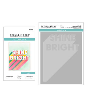 Spellbinders Layered Shine Bright Die & Stencil Bundle (BD-0900)
