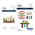 Mantle Village and Decorations Etched Dies (BD-0905) Mantle Village and Decorations Etched Dies (BD-0905)