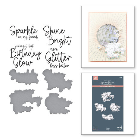 Spellbinders Sparkle On Sentiments Press Plate & Die Set (BP-207) Spellbinders Sparkle On Sentiments Press Plate & Die Set (BP-207)