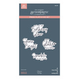 Spellbinders Sparkle On Sentiments Press Plate & Die Set (BP-207) Spellbinders Sparkle On Sentiments Press Plate & Die Set (BP-207)