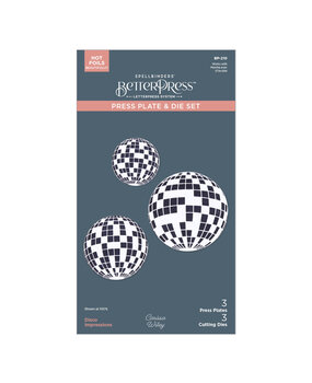 Spellbinders Disco Impressions Press Plate & Die Set (BP-210) Spellbinders Disco Impressions Press Plate & Die Set (BP-210)