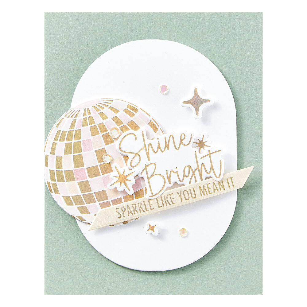 Spellbinders Disco Impressions Press Plate & Die Set (BP-210) Spellbinders Disco Impressions Press Plate & Die Set (BP-210)