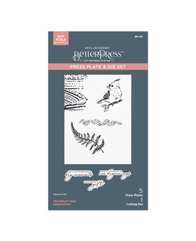 Spellbinders Woodland Tales Impressions Press Plate & Die Set (BP-219) (DISCONTINUED) Spellbinders Woodland Tales Impressions Press Plate & Die Set (BP-219) (DISCONTINUED)