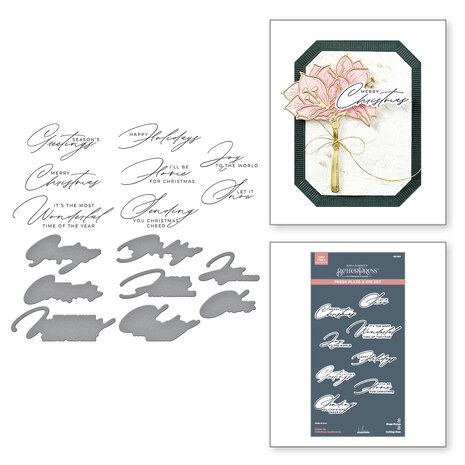 Spellbinders Home for Christmas Sentiments Press Plate & Die Set (BP-220) Spellbinders Home for Christmas Sentiments Press Plate & Die Set (BP-220)