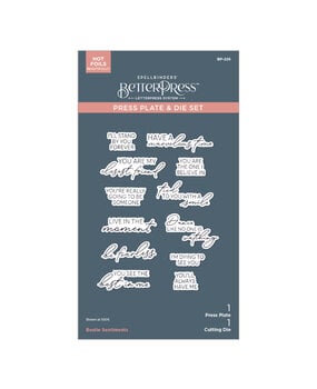 Spellbinders Bestie Sentiments Press Plate & Die Set (BP-225) (DISCONTINUED) Spellbinders Bestie Sentiments Press Plate & Die Set (BP-225) (DISCONTINUED)
