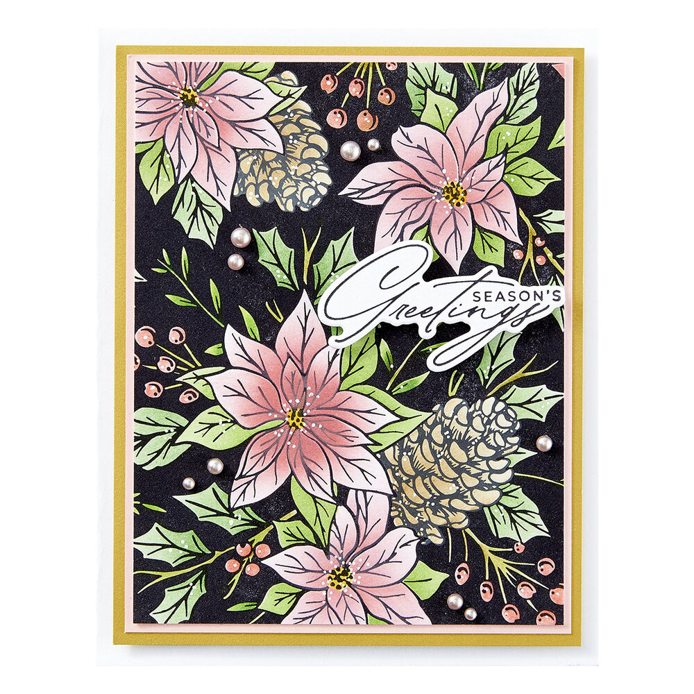 Spellbinders Festive Poinsettias Press Plate (BP-226) Spellbinders Festive Poinsettias Press Plate (BP-226)