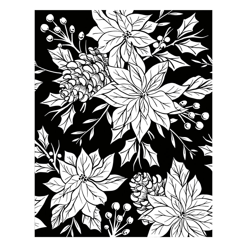 Spellbinders Festive Poinsettias Press Plate (BP-226) Spellbinders Festive Poinsettias Press Plate (BP-226)