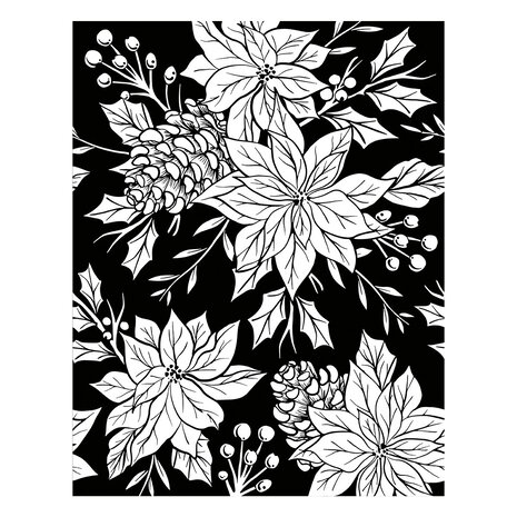 Spellbinders Festive Poinsettias Press Plate (BP-226) Spellbinders Festive Poinsettias Press Plate (BP-226)