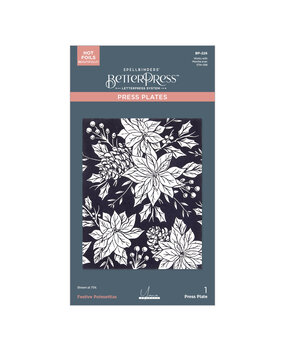 Spellbinders Festive Poinsettias Press Plate (BP-226) Spellbinders Festive Poinsettias Press Plate (BP-226)