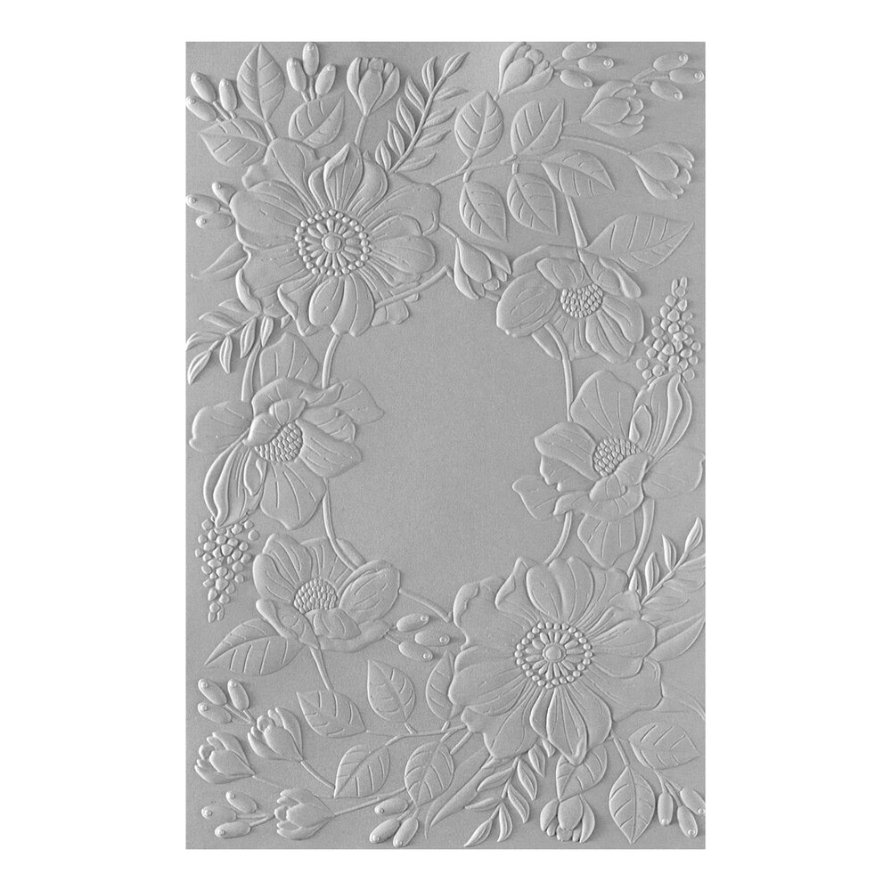 Spellbinders Fresh Picked Floral Frame 3D Embossing Folder (E3D-101) (DISCONTINUED) Spellbinders Fresh Picked Floral Frame 3D Embossing Folder (E3D-101) (DISCONTINUED)