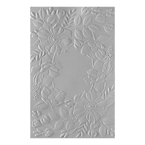 Spellbinders Fresh Picked Floral Frame 3D Embossing Folder (E3D-101) (DISCONTINUED) Spellbinders Fresh Picked Floral Frame 3D Embossing Folder (E3D-101) (DISCONTINUED)