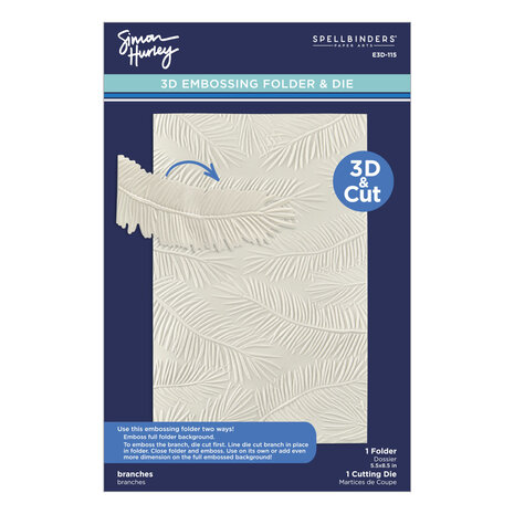 Spellbinders Branches 3D Embossing Folder &Die (E3D-115) Spellbinders Branches 3D Embossing Folder &Die (E3D-115)