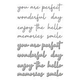 Spellbinders Woodland Tales Sentiments Etched Dies (S4-1378) (DISCONTINUED)