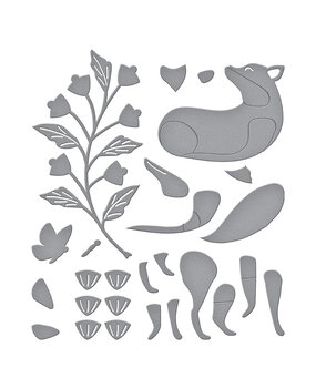 Spellbinders Finley the Fox Etched Dies (S4-1379) (DISCONTINUED)