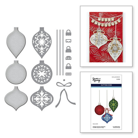 Spellbinders Vintage Layered Ornaments Etched Dies (S4-1394) Spellbinders Vintage Layered Ornaments Etched Dies (S4-1394)