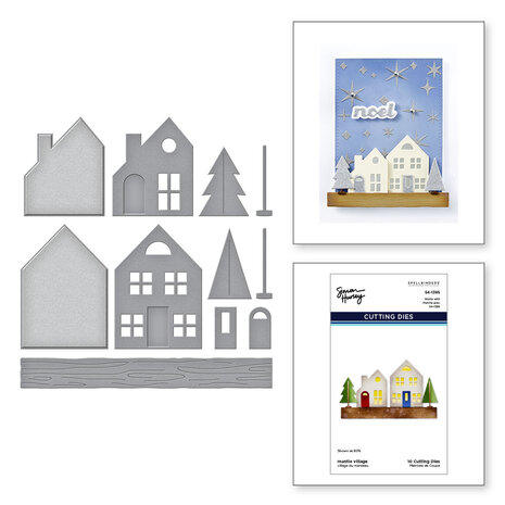 Spellbinders Mantle Village Etched Dies (S4-1395) Spellbinders Mantle Village Etched Dies (S4-1395)
