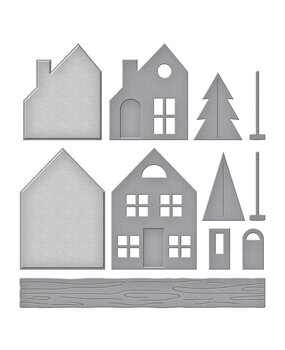 Spellbinders Mantle Village Etched Dies (S4-1395) Spellbinders Mantle Village Etched Dies (S4-1395)