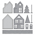 Mantle Village Etched Dies (S4-1395) Mantle Village Etched Dies (S4-1395)