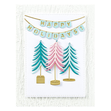 Spellbinders Whimsical Bottle Brush Trees Etched Dies (S4-1397) Spellbinders Whimsical Bottle Brush Trees Etched Dies (S4-1397)