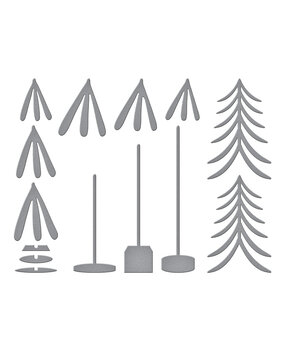 Spellbinders Whimsical Bottle Brush Trees Etched Dies (S4-1397) Spellbinders Whimsical Bottle Brush Trees Etched Dies (S4-1397)