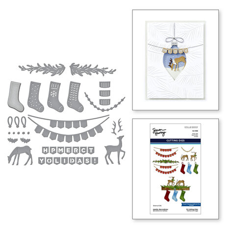 Spellbinders Mantle Decorations Etched Dies (S4-1398) Spellbinders Mantle Decorations Etched Dies (S4-1398)