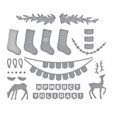 Spellbinders Mantle Decorations Etched Dies (S4-1398)